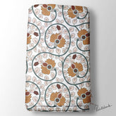 White Floral Kalamkari Digital Printed Fabric Wholesale Price